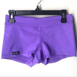 Jo + Jax Purple Dance Fitness Shorts